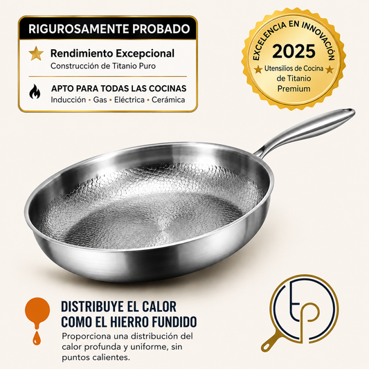 Sartén de titanio puro
