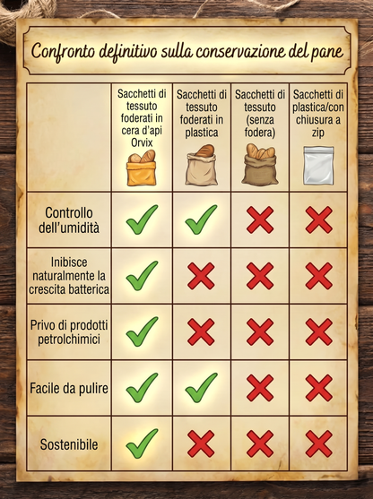 Bolsas de tela encerada para pan