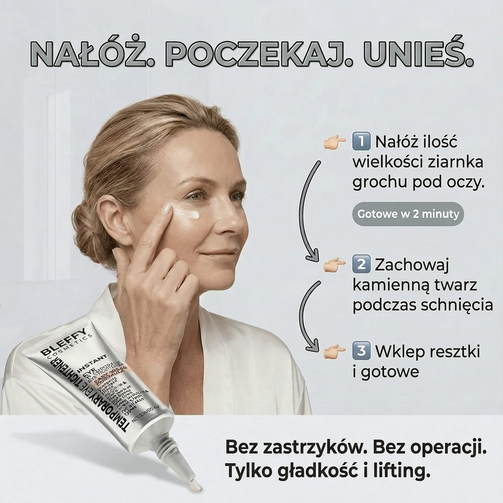 Szybki sposób na worki pod oczami w 90 sekund