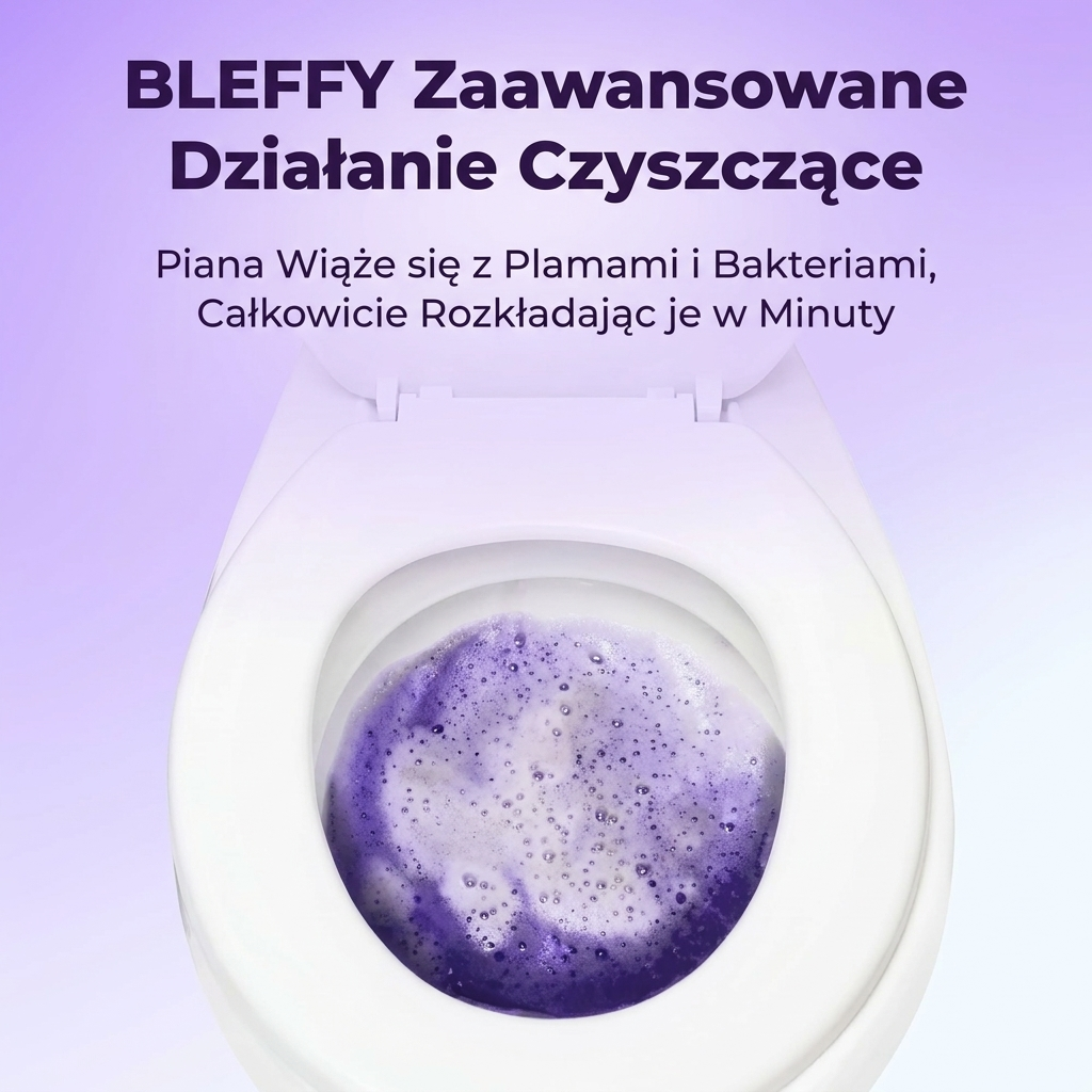 Pianka Bleffy – Lśniąco czysta toaleta bez wysiłku!